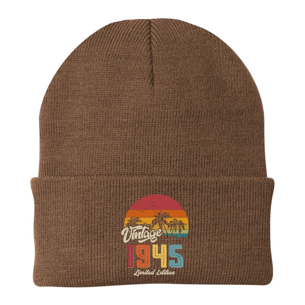 Tropical 80th Birthday Vintage 1945 Limited Edition Beanie