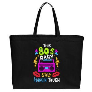 This 80S Baby Still Hangin Tough Cute Retro Eighties Cotton Canvas Jumbo Tote