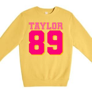 Taylor 89 Football Sports Music Fan Premium Crewneck Sweatshirt