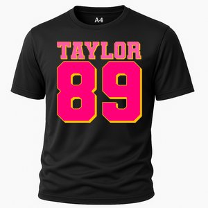 Taylor 89 Football Sports Music Fan Cooling Performance Crew T-Shirt