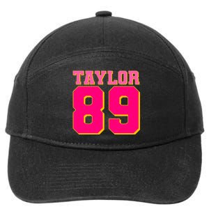 Taylor 89 Football Sports Music Fan 7-Panel Snapback Hat