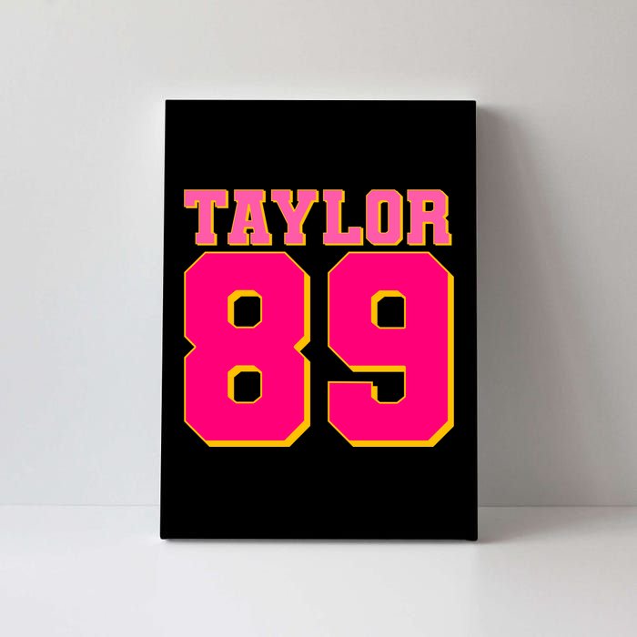 Taylor 89 Football Sports Music Fan Canvas