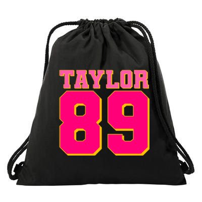 Taylor 89 Football Sports Music Fan Drawstring Bag