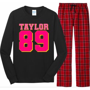 Taylor 89 Football Sports Music Fan Long Sleeve Pajama Set