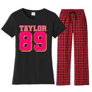 Taylor 89 Football Sports Music Fan Women's Flannel Pajama Set