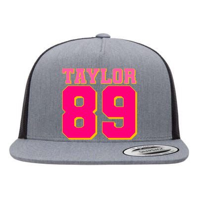 Taylor 89 Football Sports Music Fan Flat Bill Trucker Hat