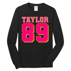 Taylor 89 Football Sports Music Fan Tall Long Sleeve T-Shirt