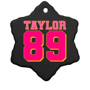 Taylor 89 Football Sports Music Fan Ceramic Star Ornament