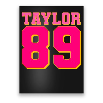 Taylor 89 Football Sports Music Fan Poster