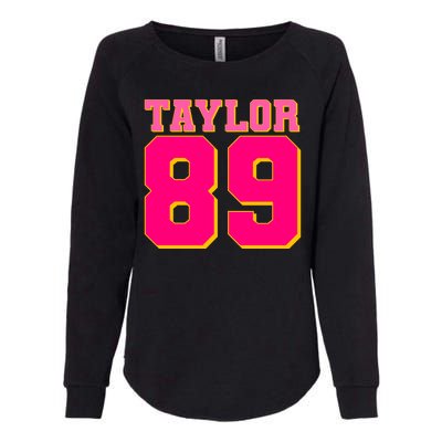 Taylor 89 Football Sports Music Fan Womens California Wash Sweatshirt