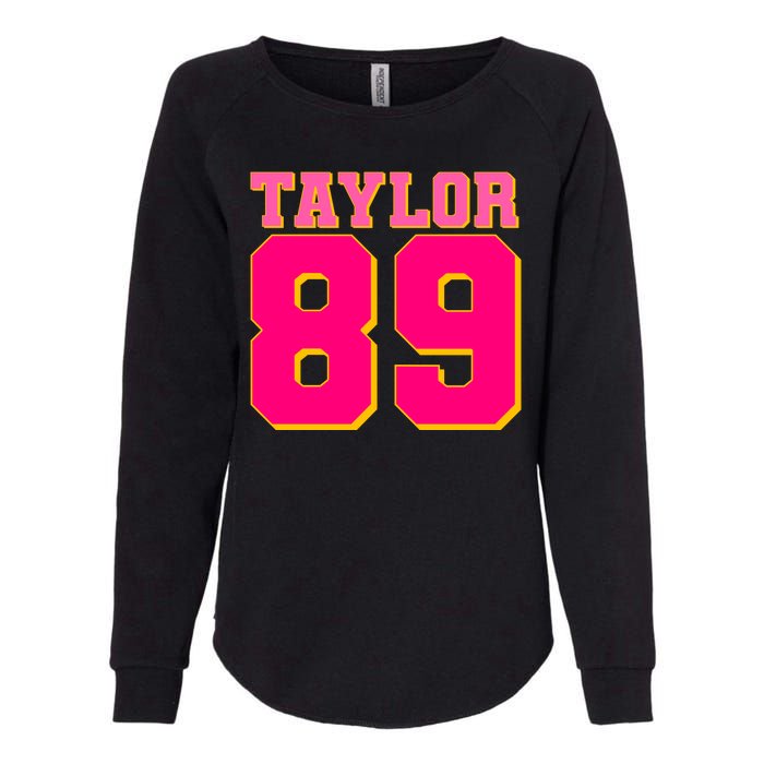 Taylor 89 Football Sports Music Fan Womens California Wash Sweatshirt