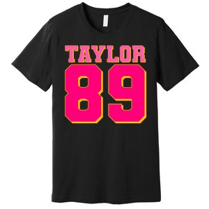 Taylor 89 Football Sports Music Fan Premium T-Shirt