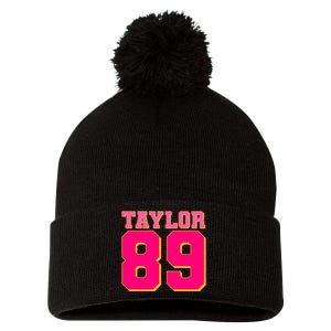 Taylor 89 Football Sports Music Fan Pom Pom 12in Knit Beanie