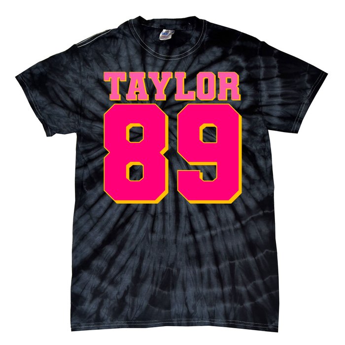 Taylor 89 Football Sports Music Fan Tie-Dye T-Shirt