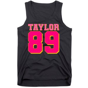 Taylor 89 Football Sports Music Fan Tank Top