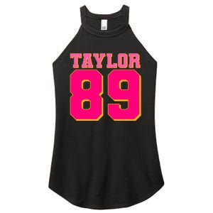 Taylor 89 Football Sports Music Fan Women's Perfect Tri Rocker Tank