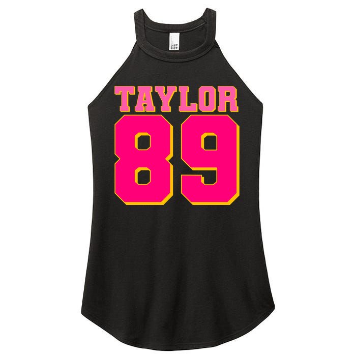 Taylor 89 Football Sports Music Fan Women’s Perfect Tri Rocker Tank