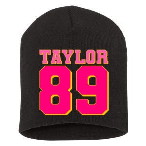 Taylor 89 Football Sports Music Fan Short Acrylic Beanie