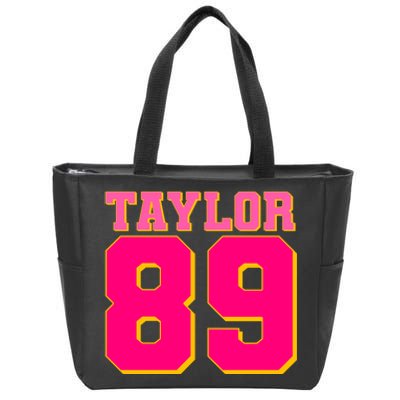 Taylor 89 Football Sports Music Fan Zip Tote Bag