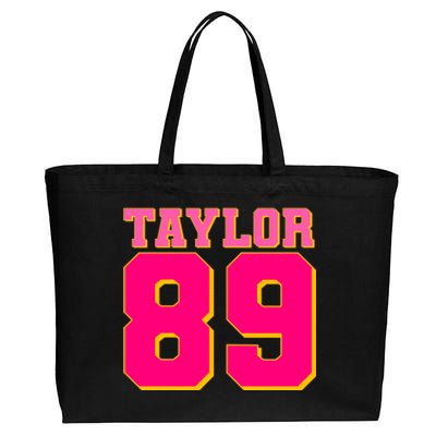 Taylor 89 Football Sports Music Fan Cotton Canvas Jumbo Tote