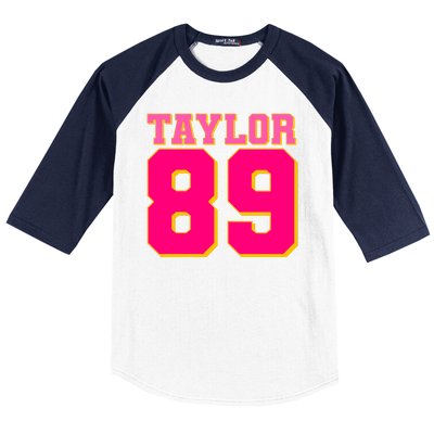 Taylor 89 Football Sports Music Fan Baseball Sleeve Shirt