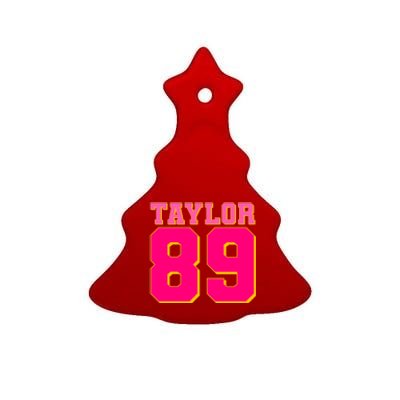 Taylor 89 Football Sports Music Fan Ceramic Tree Ornament