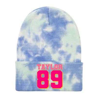 Taylor 89 Football Sports Music Fan Tie Dye 12in Knit Beanie