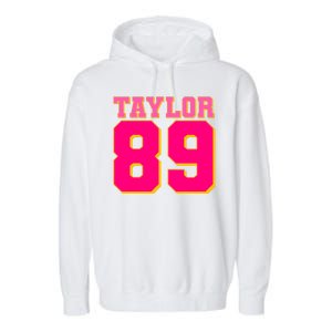 Taylor 89 Football Sports Music Fan Garment-Dyed Fleece Hoodie