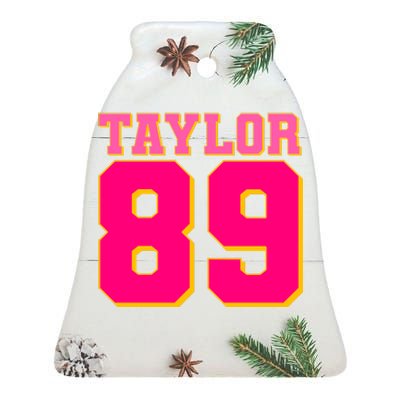 Taylor 89 Football Sports Music Fan Ceramic Bell Ornament