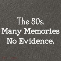 The 80s Many Memories No Evidence Funny Eighties Cotton Canvas Backpack