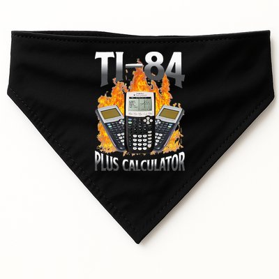 Ti 84 Plus Calculator Funny Math Teacher USA-Made Doggie Bandana