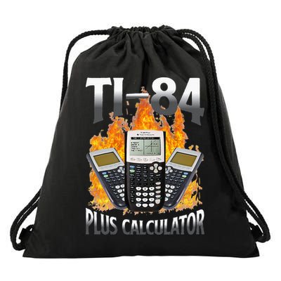 Ti 84 Plus Calculator Funny Math Teacher Drawstring Bag
