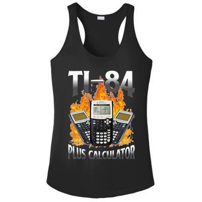 Ti 84 Plus Calculator Funny Math Teacher Ladies PosiCharge Competitor Racerback Tank