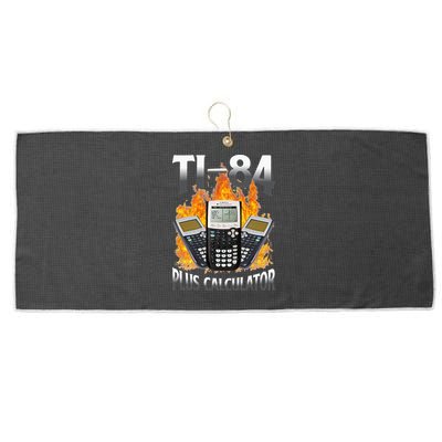 Ti 84 Plus Calculator Funny Math Teacher Large Microfiber Waffle Golf Towel