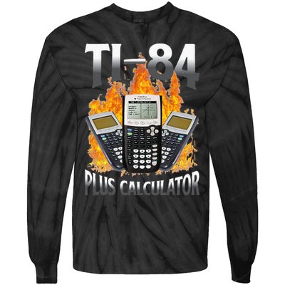Ti 84 Plus Calculator Funny Math Teacher Tie-Dye Long Sleeve Shirt