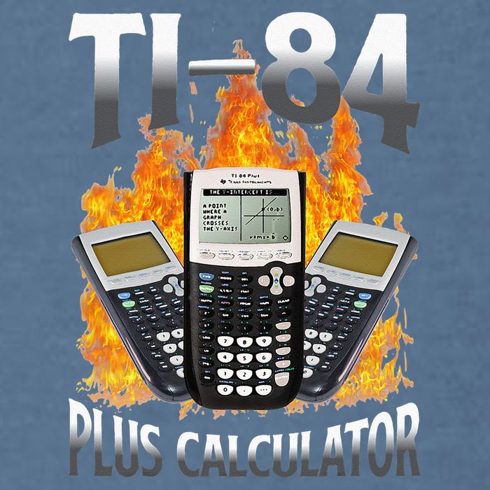 Ti 84 Plus Calculator Funny Math Teacher Garment-Dyed Sweatshirt