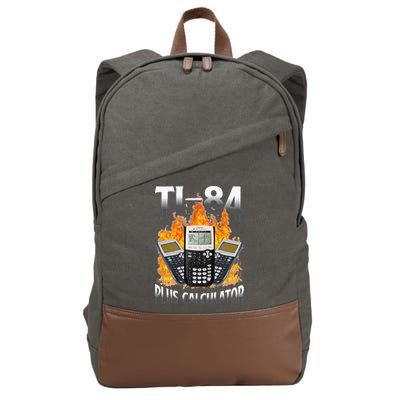 Ti 84 Plus Calculator Funny Math Teacher Cotton Canvas Backpack