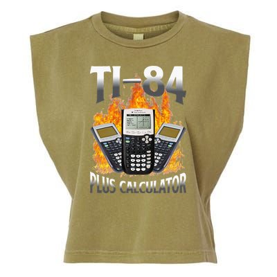 Ti 84 Plus Calculator Funny Math Teacher Garment-Dyed Women's Muscle Tee