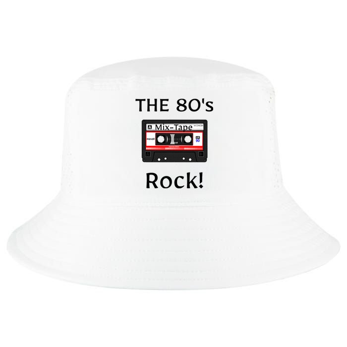 The 80's Rock ! Cassette Tape Black Print Cool Comfort Performance Bucket Hat