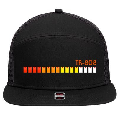 Tr 808 Roland Acid 7 Panel Mesh Trucker Snapback Hat