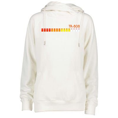 Tr 808 Roland Acid Womens Funnel Neck Pullover Hood