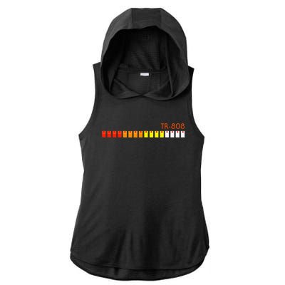 Tr 808 Rolands Ladies PosiCharge Tri-Blend Wicking Draft Hoodie Tank