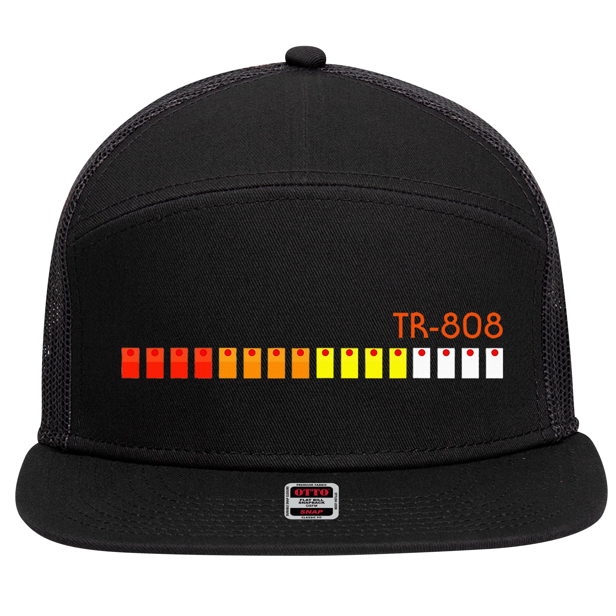 Tr 808 Rolands 7 Panel Mesh Trucker Snapback Hat