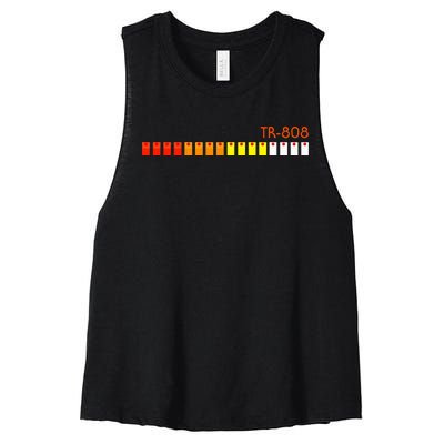 Tr 808 Rolands Women's Racerback Cropped Tank