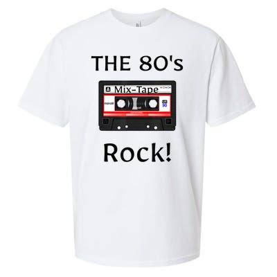 The 80's Rock ! Cassette Tape Black Print Gift Sueded Cloud Jersey T-Shirt