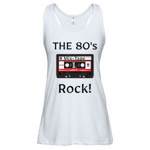 The 80's Rock ! Cassette Tape Black Print Gift Ladies Essential Flowy Tank