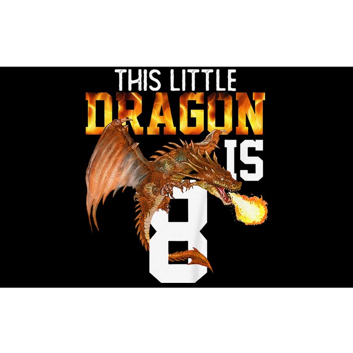 Turning 8 Year Old Birthday Gift Dragon 8th Bday Bumper Sticker