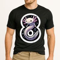 Turning 8 Years Old Axolotl Birthday Party 8th Boy Bday Girl Cooling Performance Crew T-Shirt