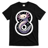 Turning 8 Years Old Axolotl Birthday Party 8th Boy Bday Girl T-Shirt