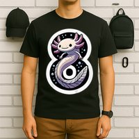Turning 8 Years Old Axolotl Birthday Party 8th Boy Bday Girl T-Shirt